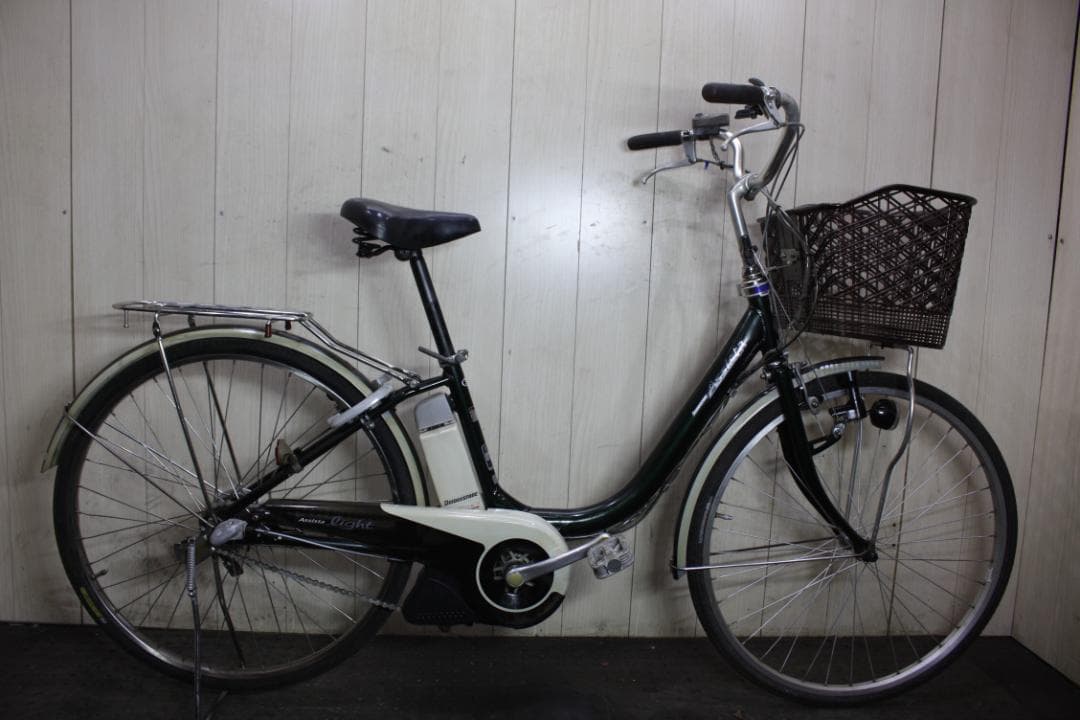 電動アシスト自転車 黒 アルミバスケット付き PAS CITY アルミパイプバスケット搭載 PAS X(パスシティX)（PA20CX