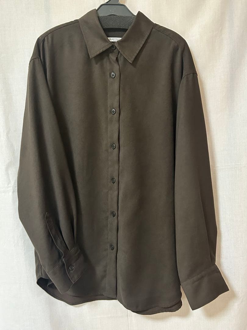 BEAUTY&YOUTH スエードライク シャツ ウォッシャブル BEAUTY＆YOUTH UNITED ARROWS シャツ 「WEB限定 WARDROBE SMART