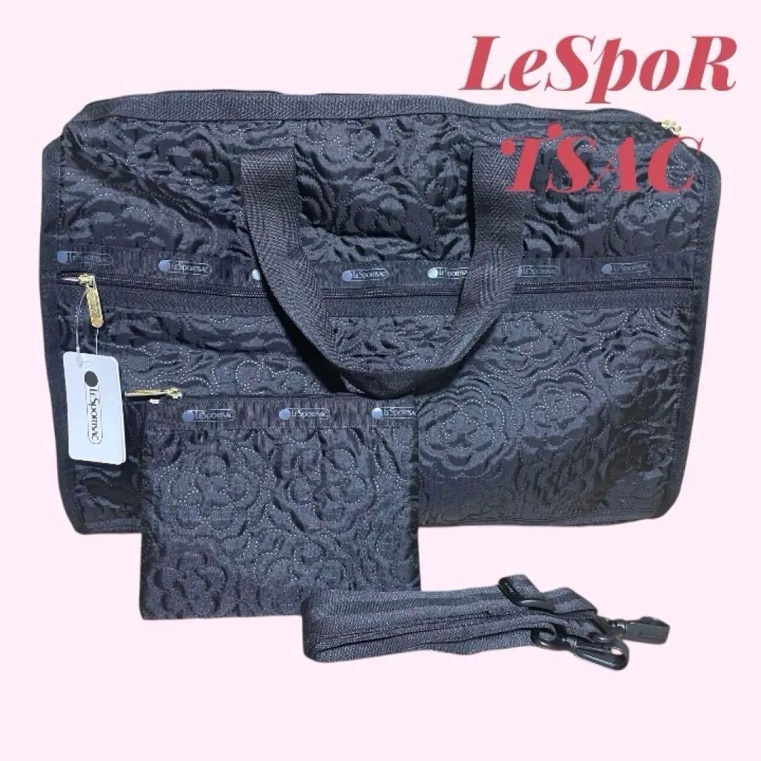 新品タグ付き❤️レスポートサック　パフィーブロッサムズ　ブラック　ボストンバッグ