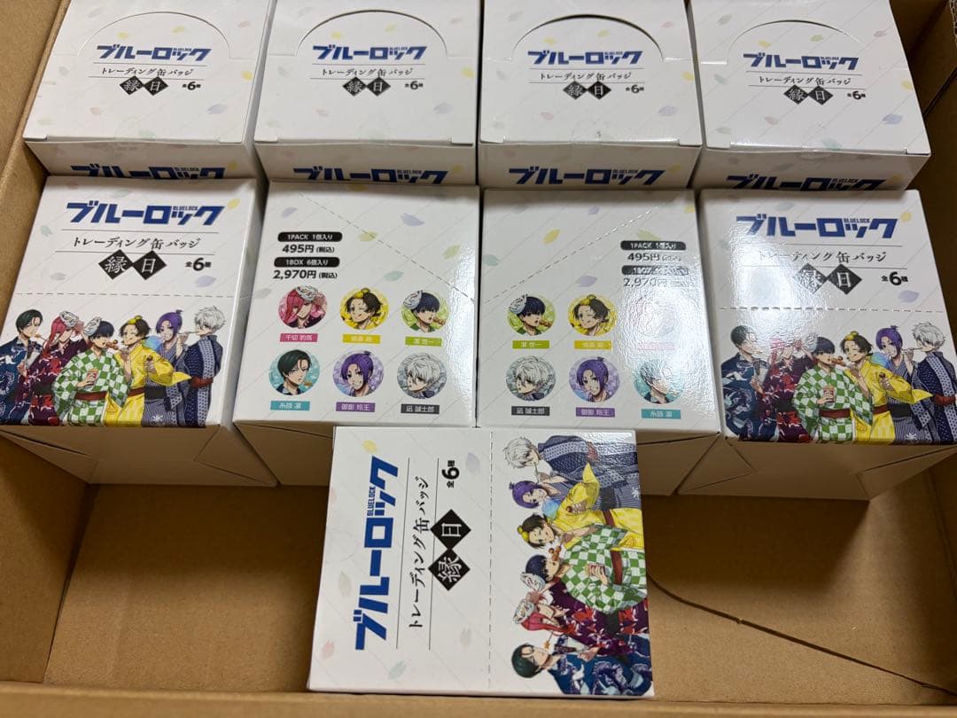 【新品未開封】ブルーロック 縁日 缶バッジ 9BOX まとめ売り 全6種 Anique Shop JAPAN