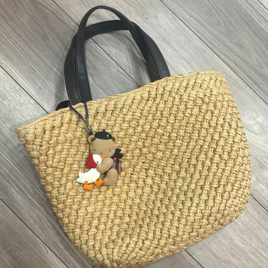 【美品】ファミリア　2021夏 70周年記念かごバッグ