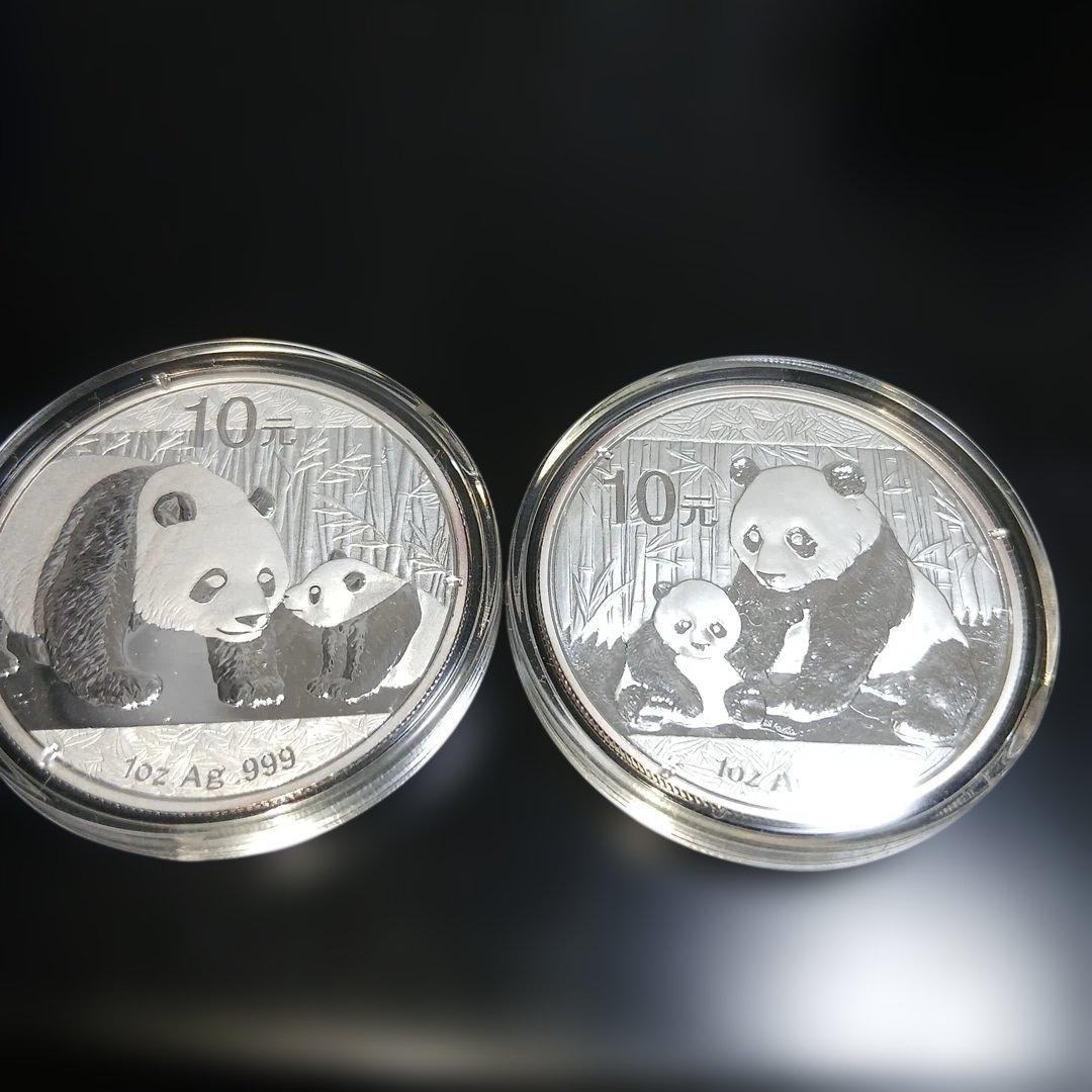 チ*イ様 パンダ銀貨１オンス2枚セット