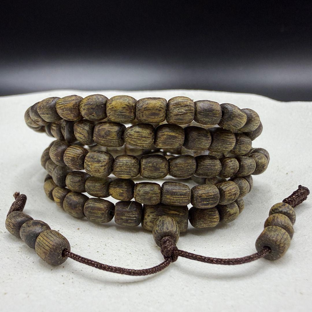 R052 全沈水 極上緑油伽羅 沈香手串 高級ブレスレット重さ：11.5g