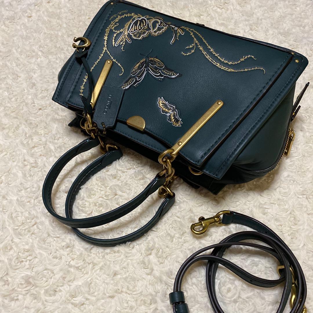 COACH コーチ　2way ハンドバッグ　ショルダーバッグ　バタフライ