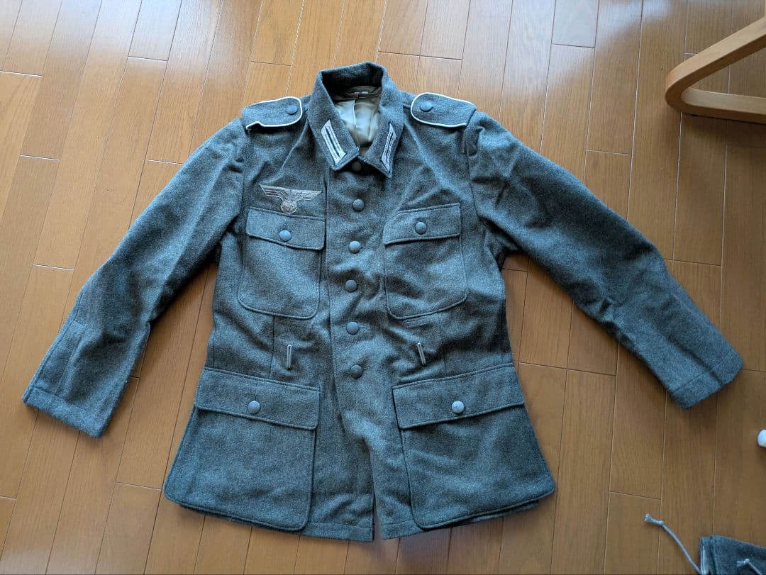ドイツ軍戦闘服 ウール製 グレー