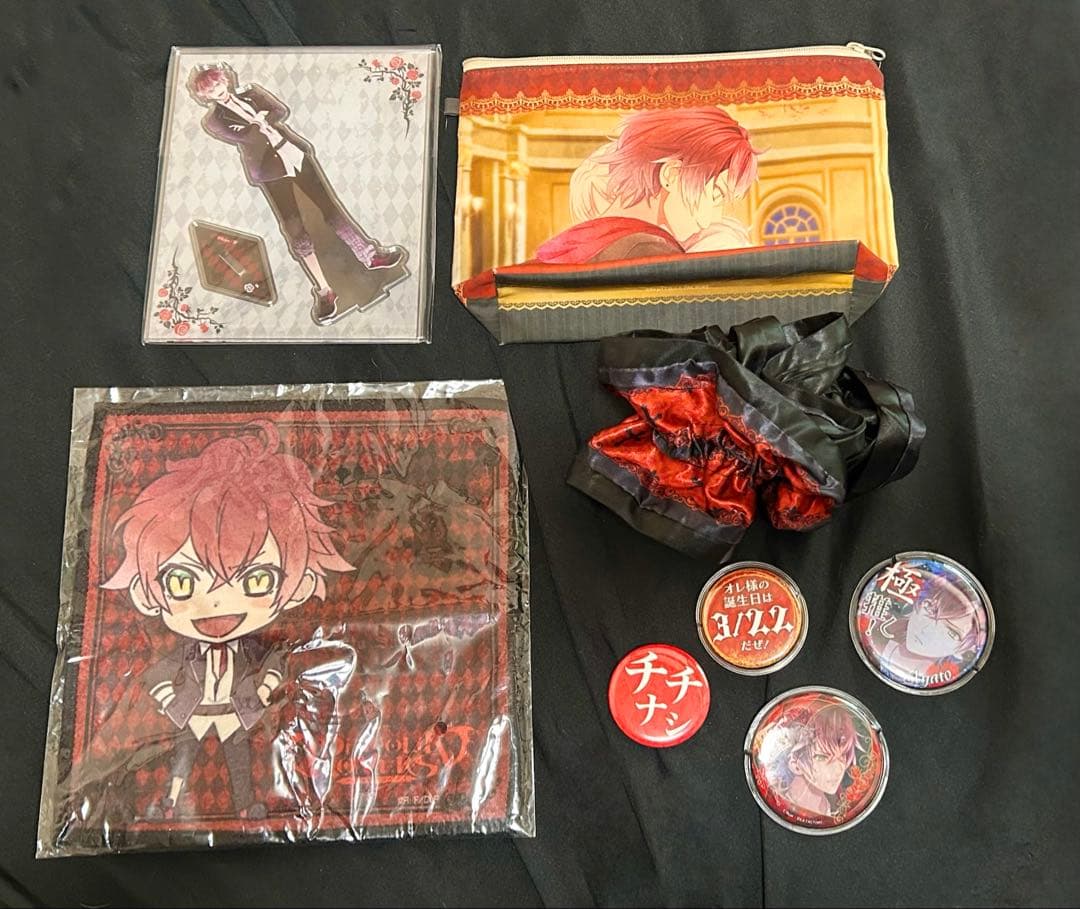 DIABOLIK LOVERS逆巻アヤト 初期柄アクスタ、バースデー缶バッジ纏め