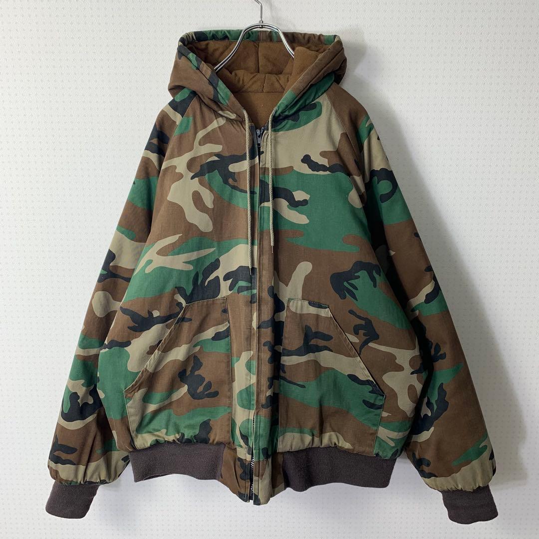 90s Rothco アクティブジャケット 迷彩 ミリタリー 軍物 中綿パーカー