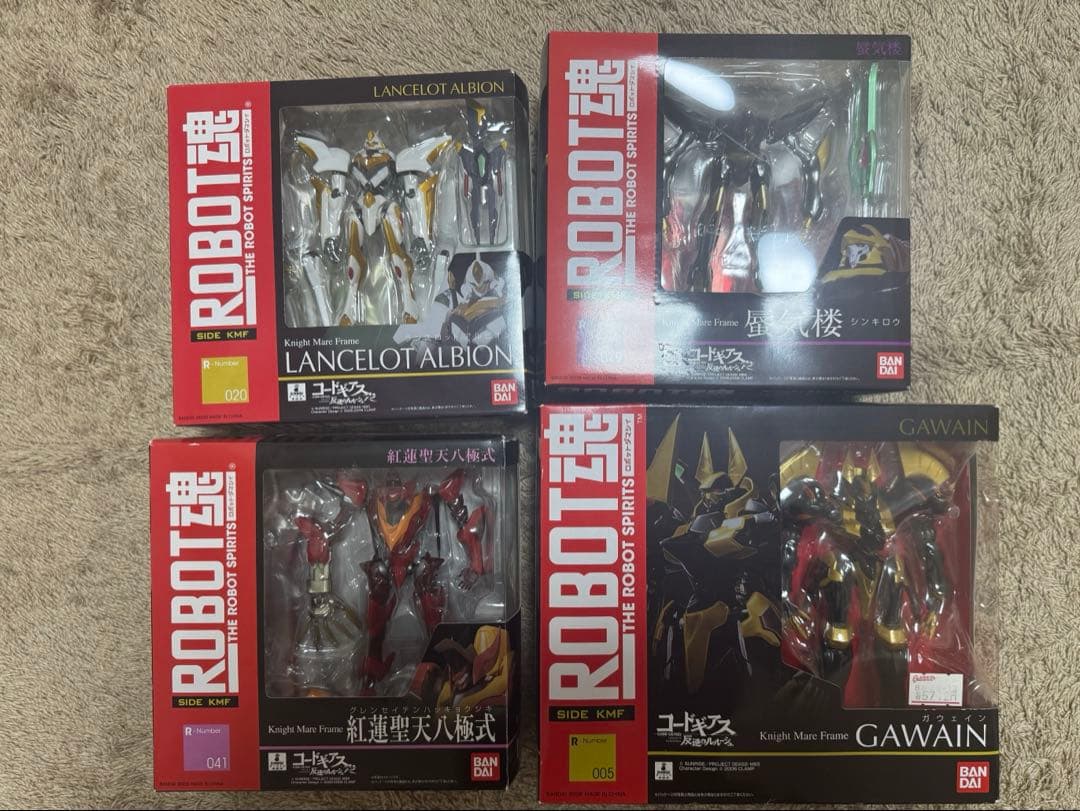 （新品未開封）コードギアス ROBOT魂 4点セット 箱に少々傷あり