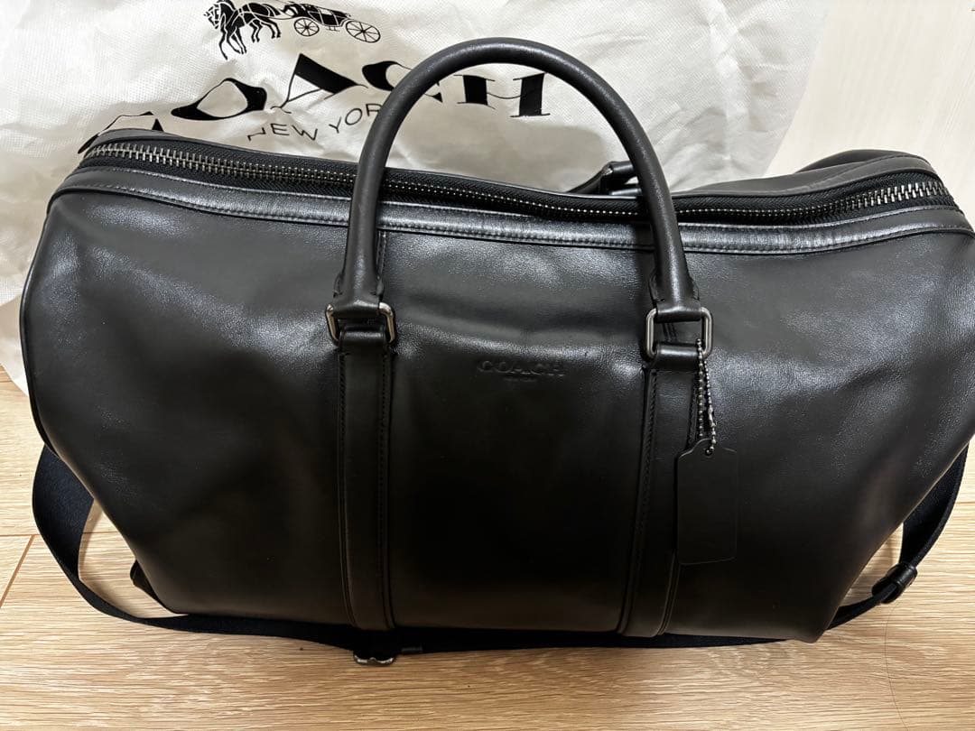 COACHレザー　ボストンバッグ　美品　コーチ
