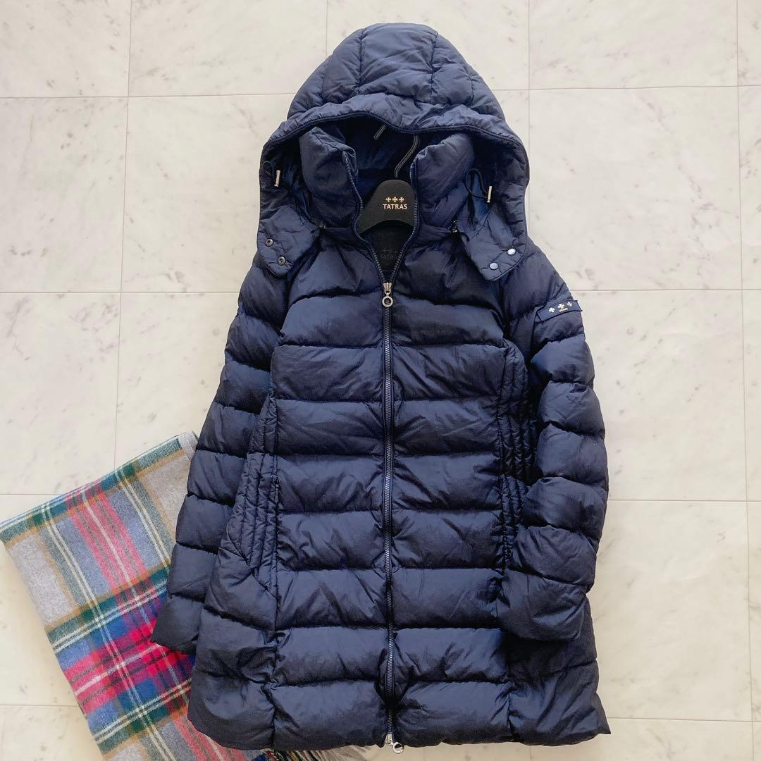 極美品　TATRAS タトラス　ポリテアマ　ダウンジャケット　ネイビー　03