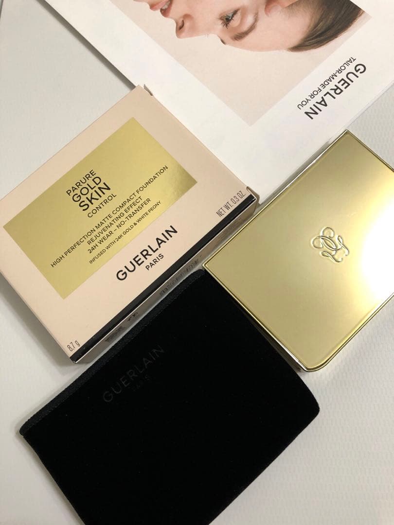 【美品】ゲラン パリュール ゴールドスキンコントロールコンパクト 3点付