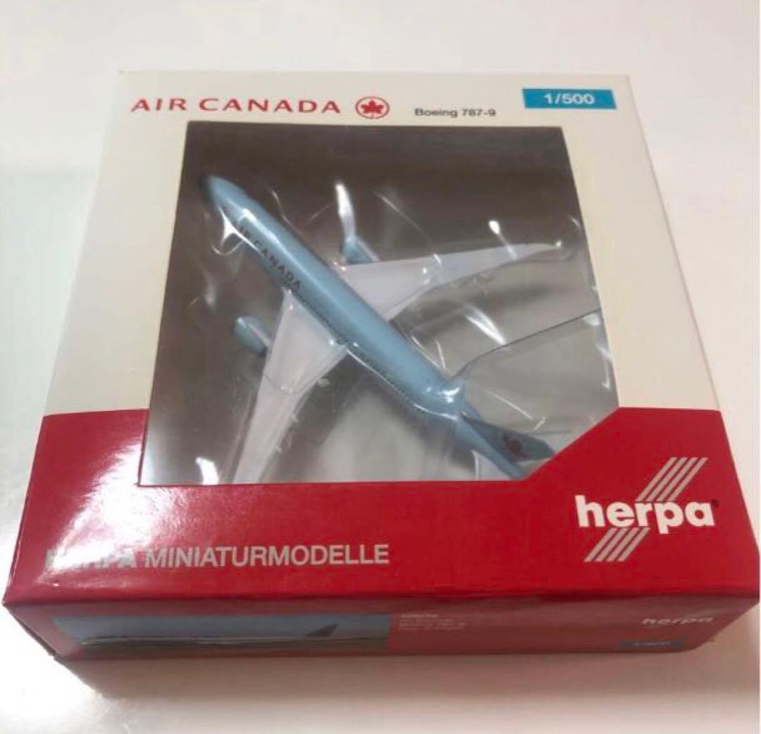 未開封★エアカナダ B787-9 herpa 1/500 模型 プラモデル Herpa Wings 787-9 エアカナダ C-FSBV 1/500 [534789]