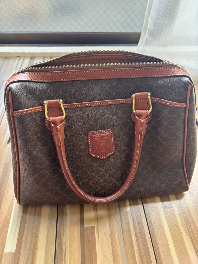 【限定価格】CELINE セリーヌ ハンドバッグ マカダム オールドセリーヌ CELINE（セリーヌ） オールドセリーヌ マカダム ヴィンテージ