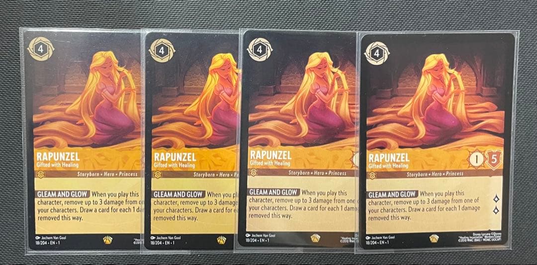 ロルカナ ラプンツェル 4枚セット 英語版