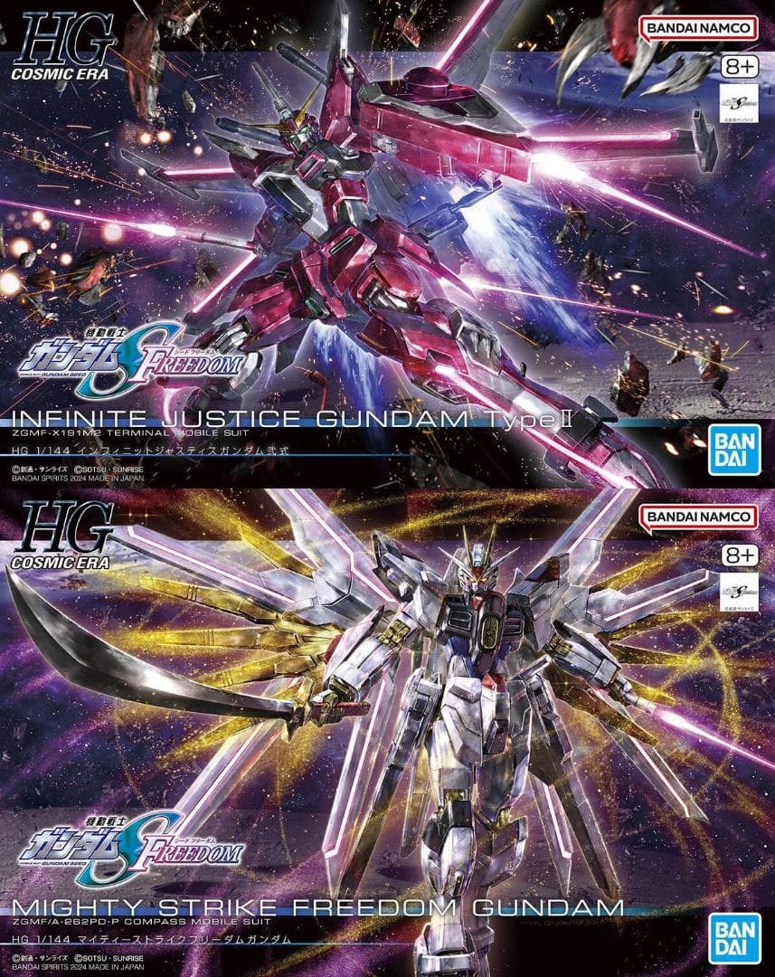 2品セット】HG インフィニットジャスティス弐式／マイティーストライク