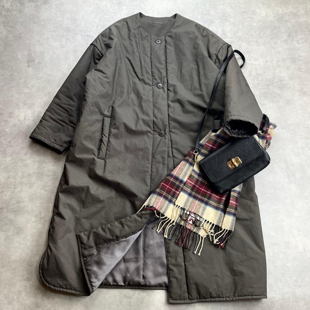 オローネ フォーカスウォームコート tandey チャコールグレー 墨クロ