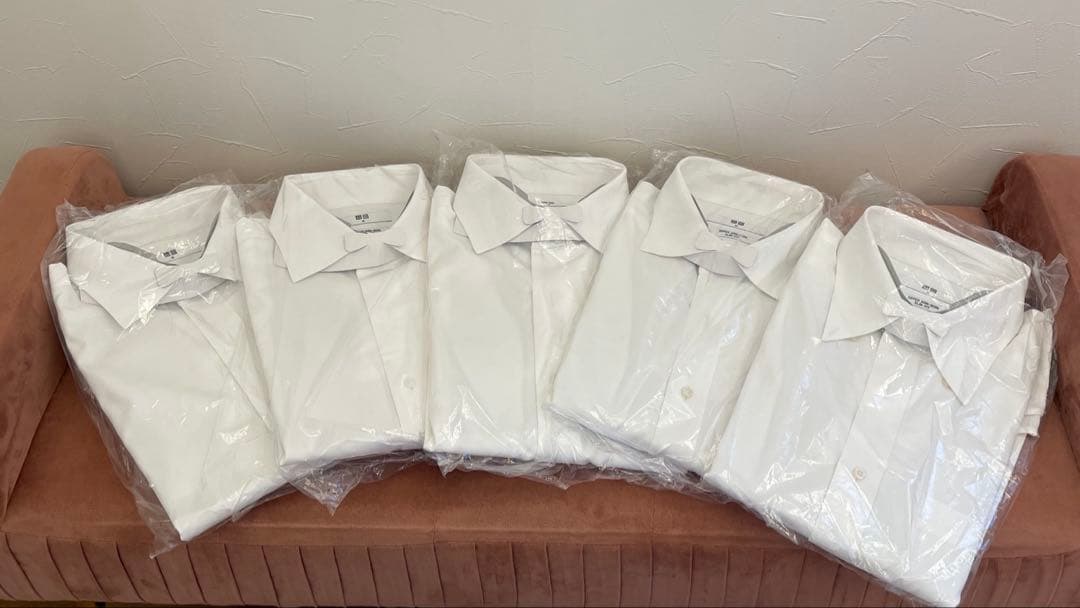 UNIQLO スーパーノンアイロンスリムフィットシャツ メンズ 5枚セット