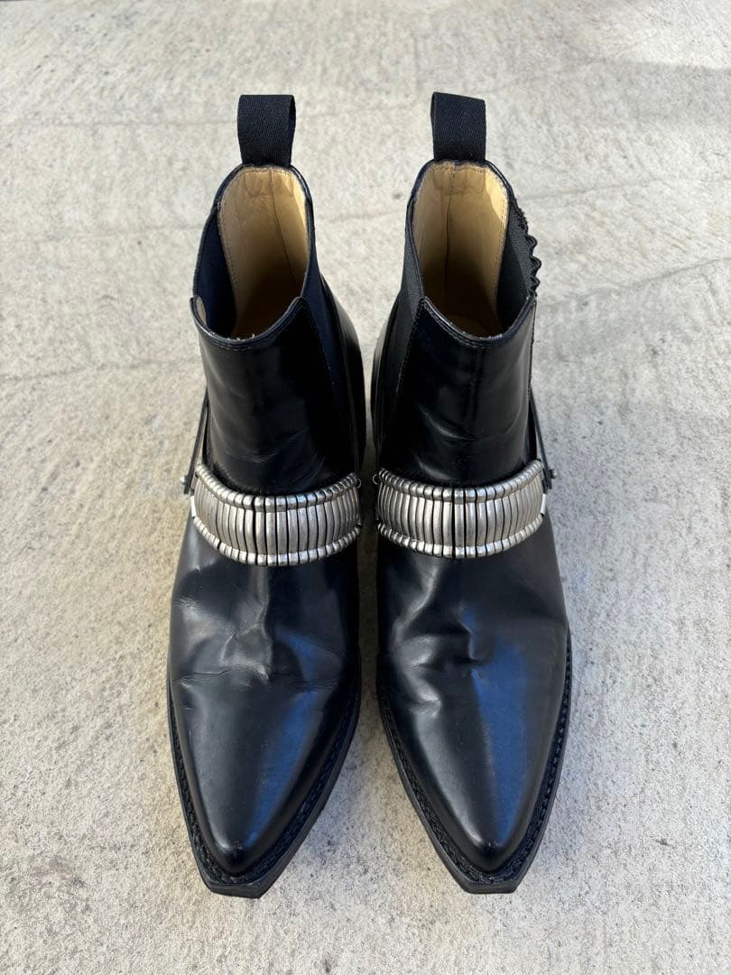 TOGA PULLA メタルベルトブーツ サイドゴアブーツ 38 ブラック