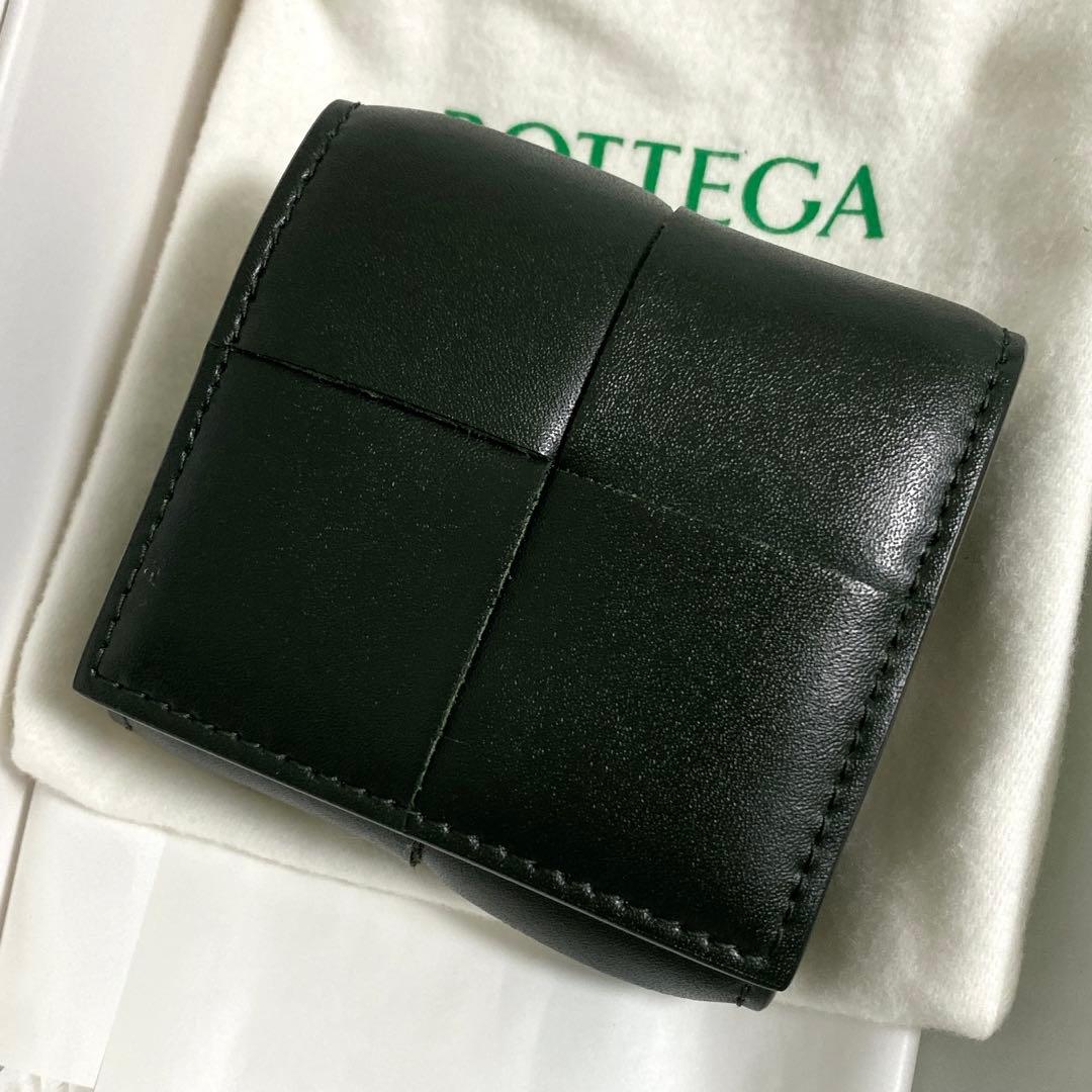 BOTTEGA VENETA / カセット 折り畳みパース ダークグリーン