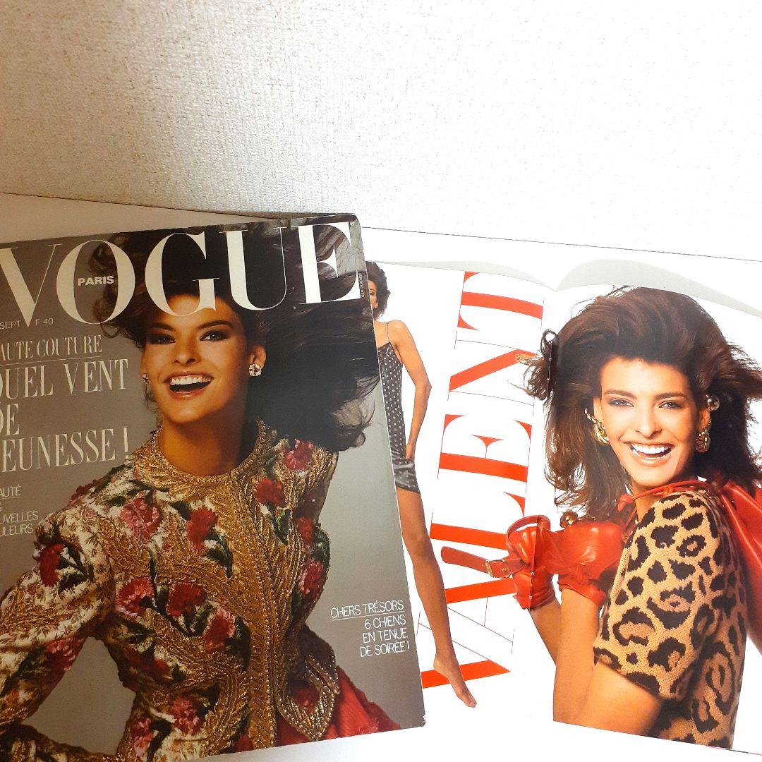 vogue paris1987 スーパーモデル LINDA 小冊子広告付き