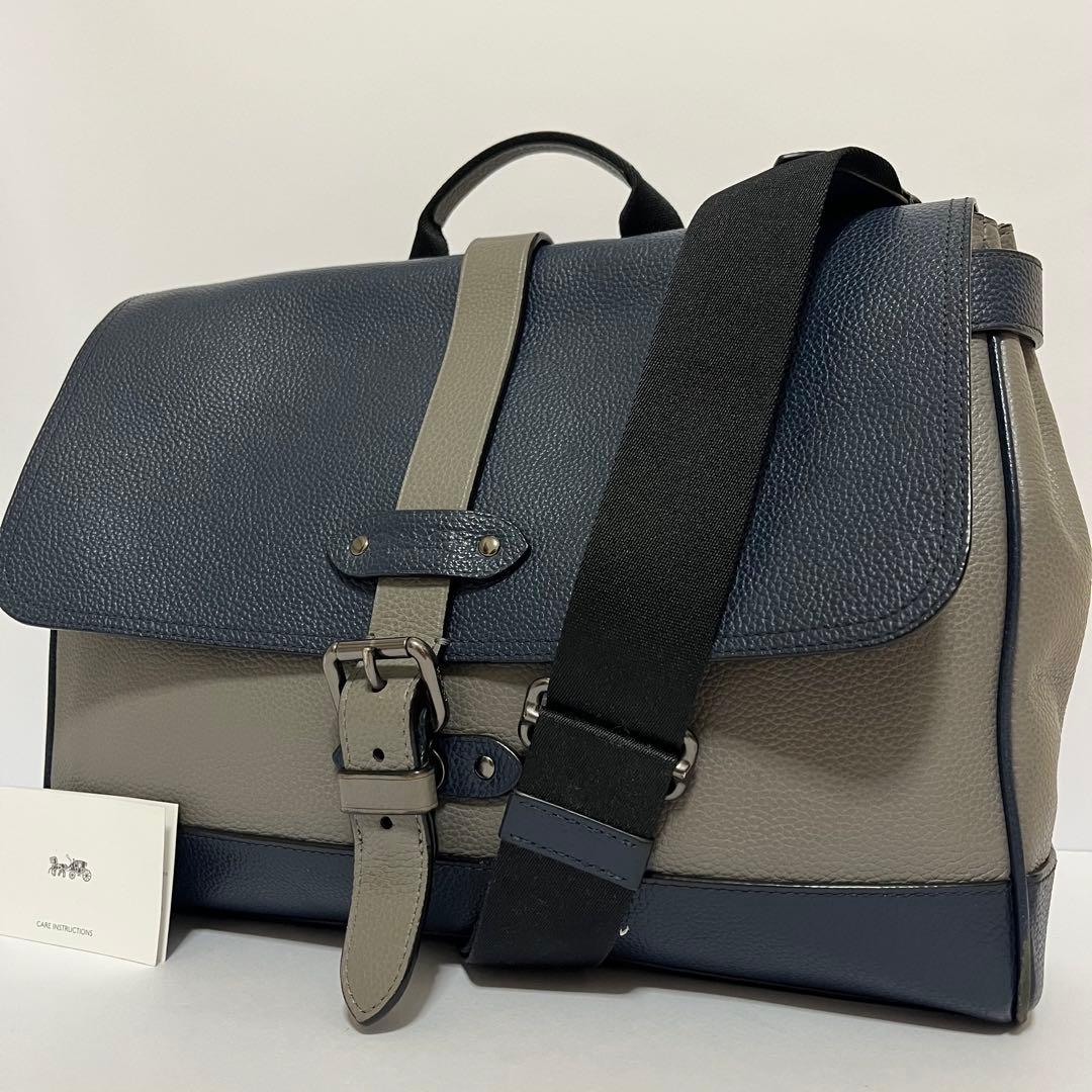 美品✨コーチ　ハドソン　2way メッセンジャーバッグ　ショルダー　レザー