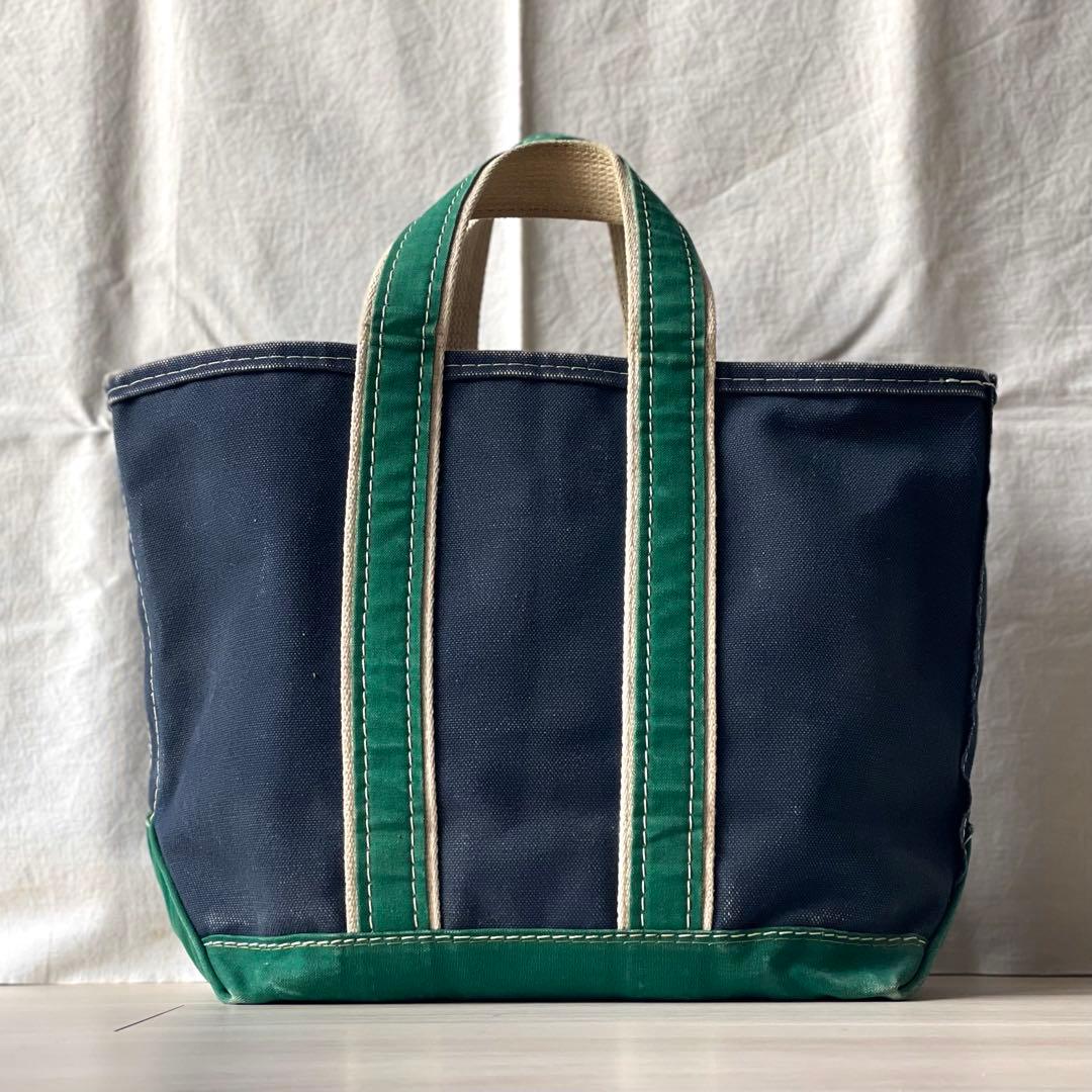 大人気の紺x緑！状態良好！80s ビンテージ L.L.BEAN トートバッグ