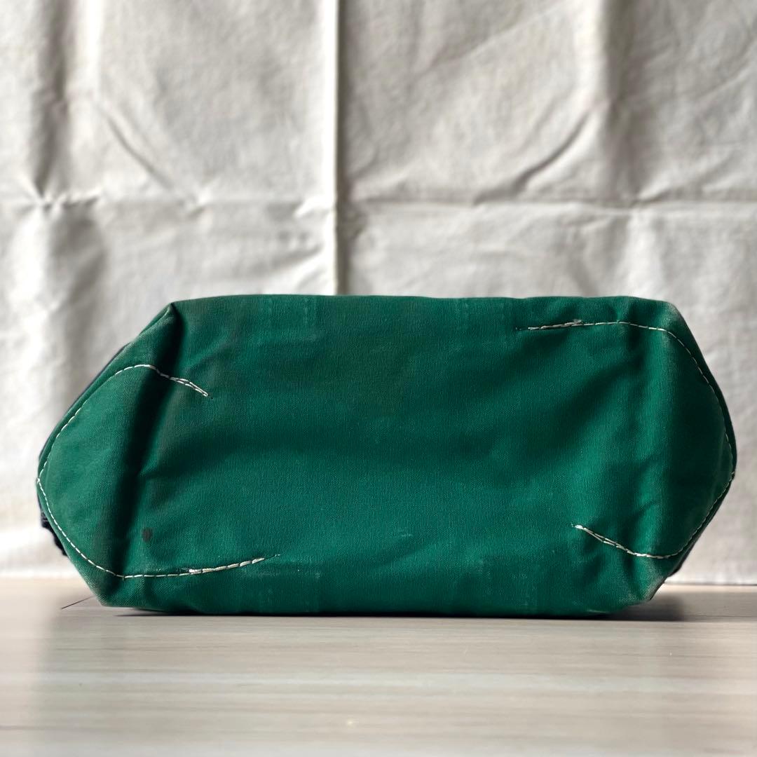 大人気の紺x緑！状態良好！80s ビンテージ L.L.BEAN トートバッグ