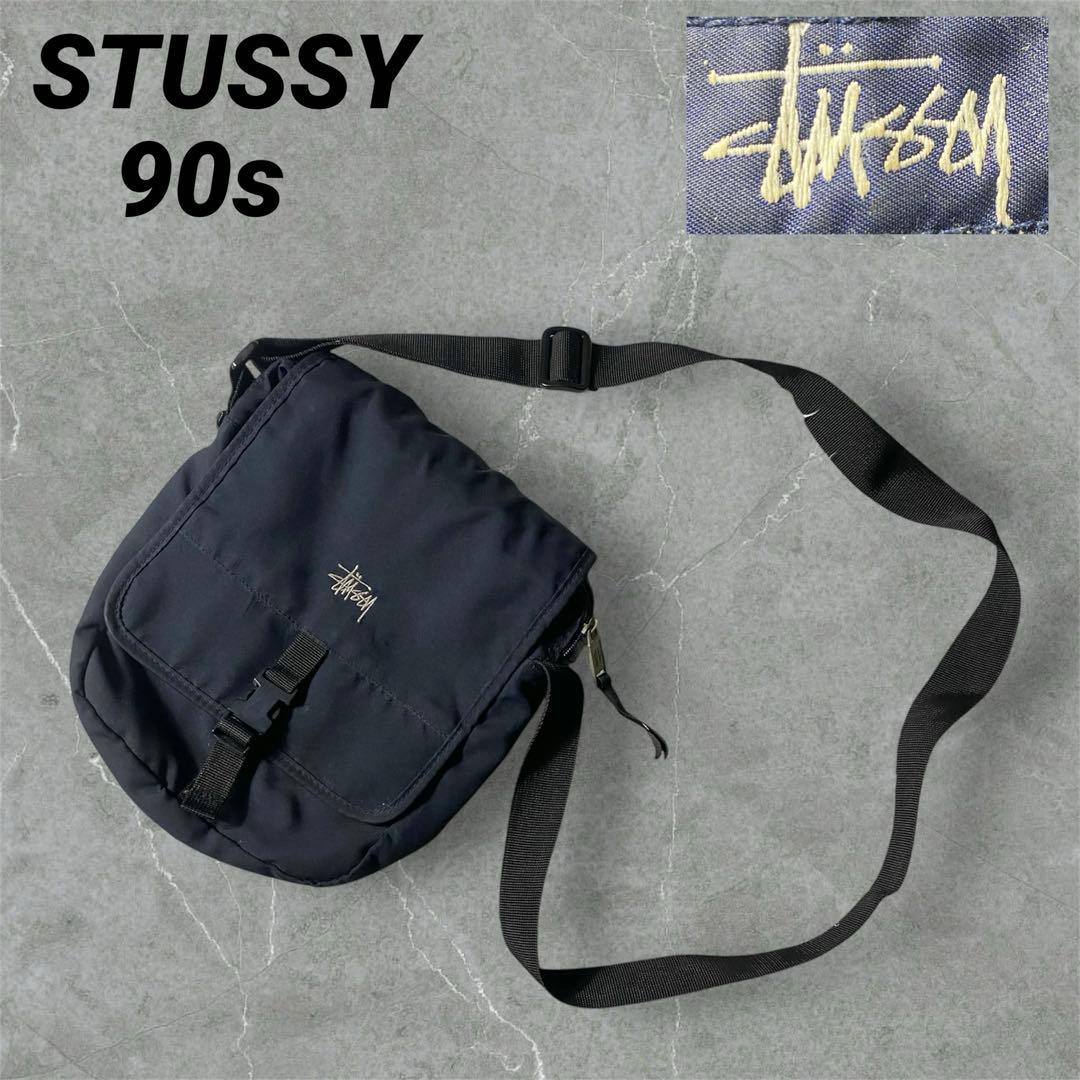 90s OLD STUSSY shoulder bag y2k 紺タグ