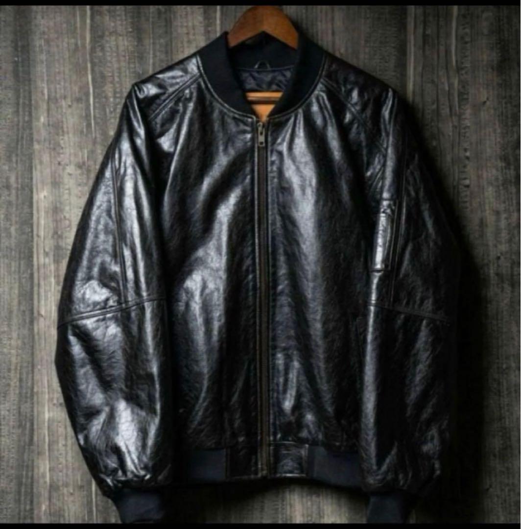 PABLO VINCI Leather bomber jacket 新品未使用