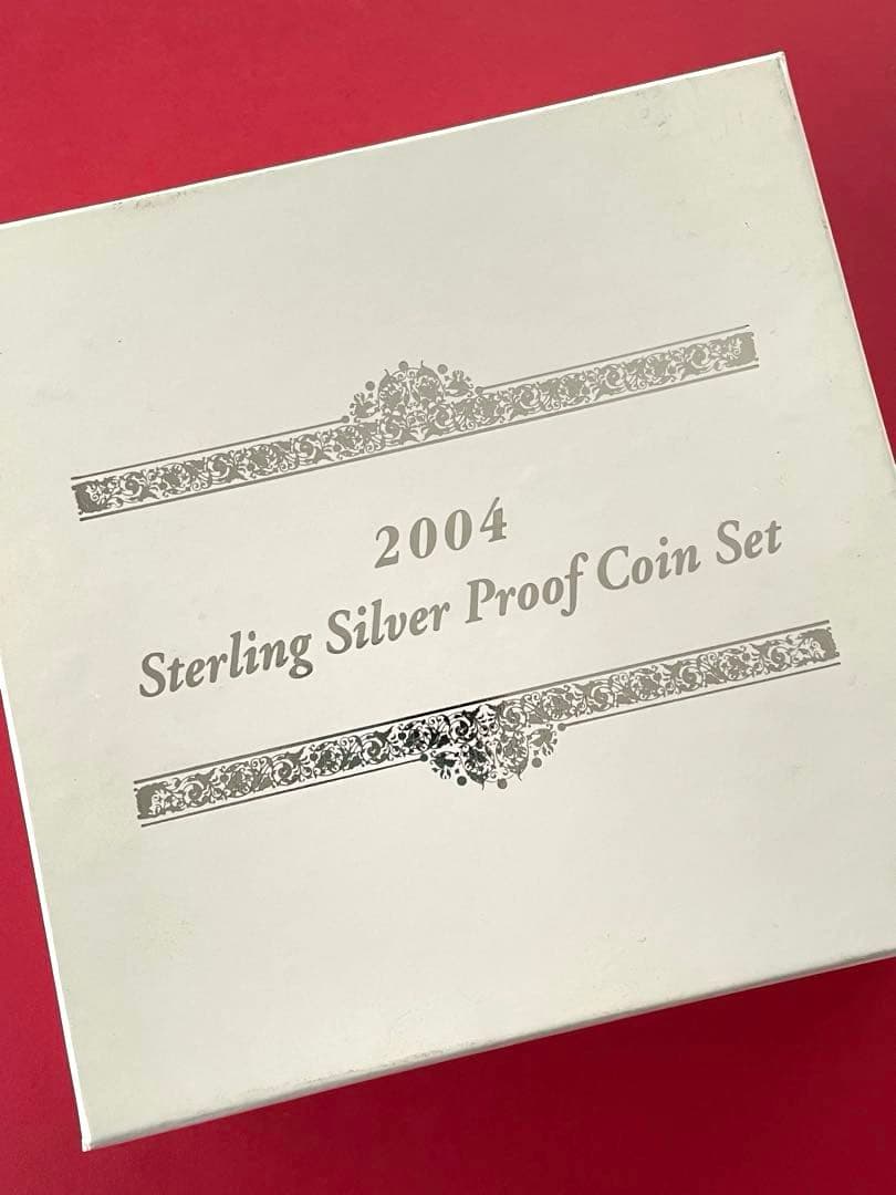 シンガポール造幣局 スターリングシルバープルーフセット 2004