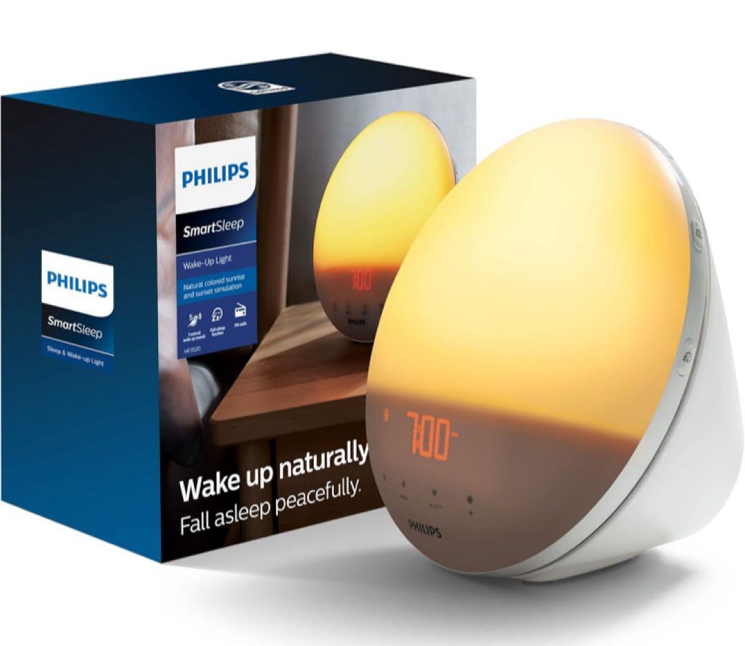 Philips 目覚まし時計 球形 ホワイト Amazon.co.jp: Genuine Philips SmartSleep Smart Sleep Wake Up Light
