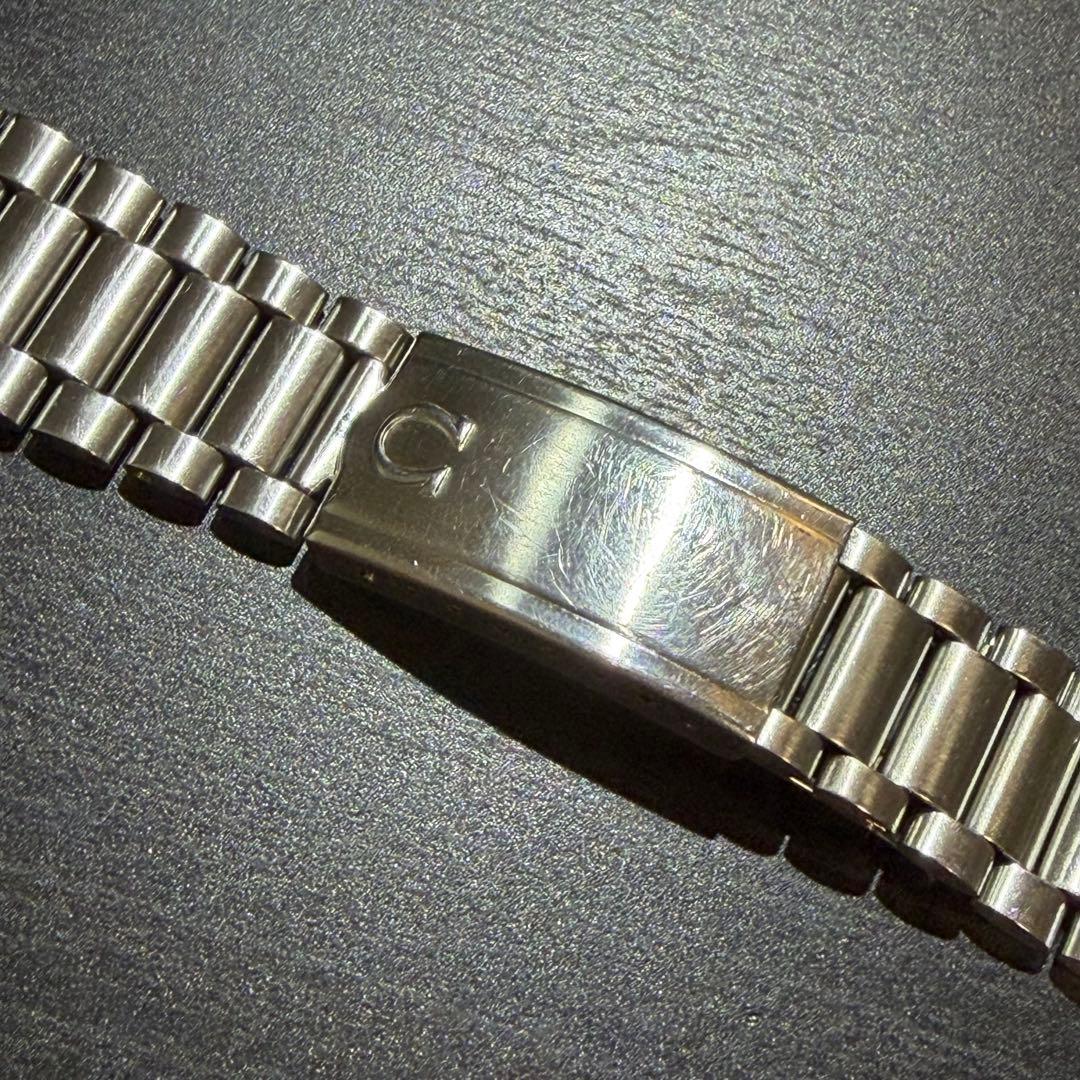 管163オメガOMEGA 1171 3連 純正ブレス取り付け幅19 FF676