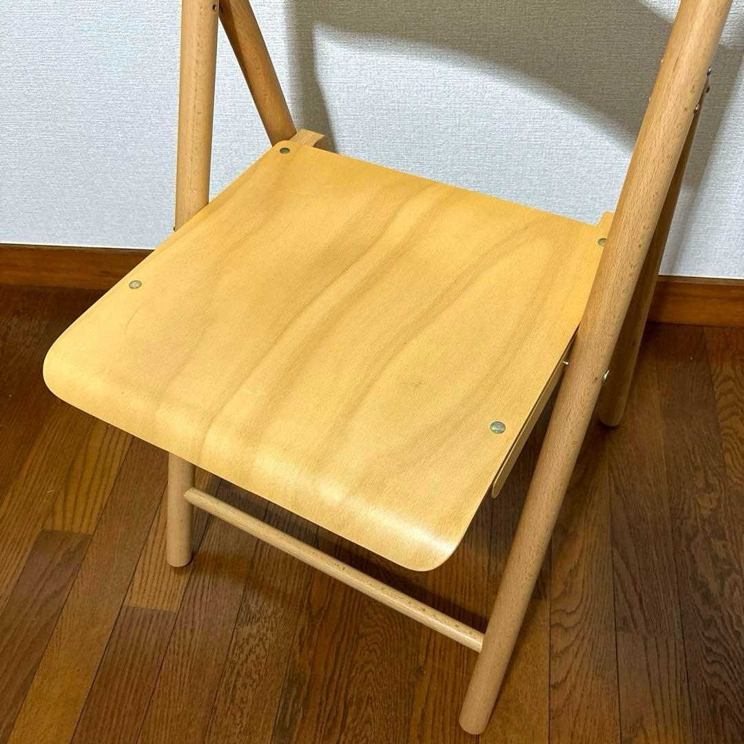 良品】無印良品 折りたたみ椅子 ブナ材 - メルカリ