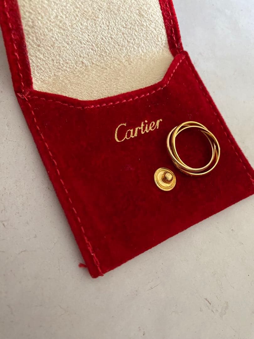 カルティエ トリニティリングXS K18 正規品