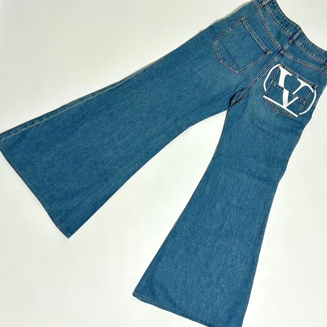 VALENTINO【正規品】デニムジーンズレディース 25フレアインディゴブルー