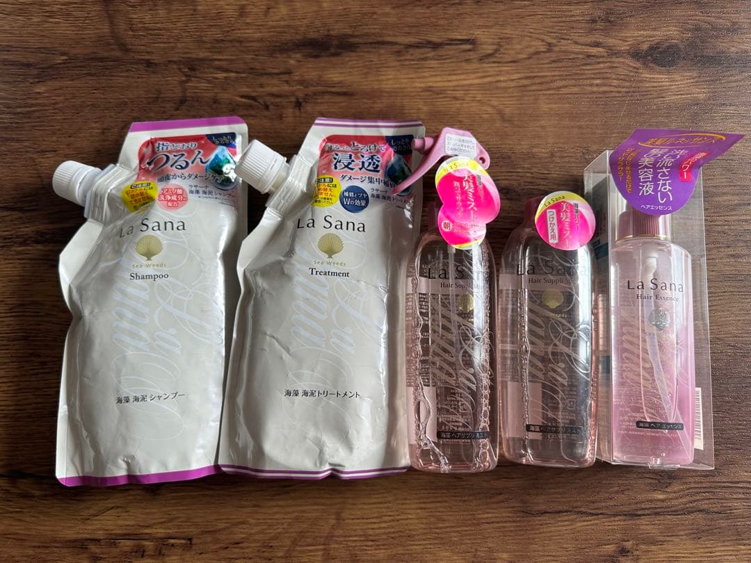 新品ラサーナ 海藻海泥シャンプートリートメント詰替・ヘアエッセンスＬ・ヘアミスト