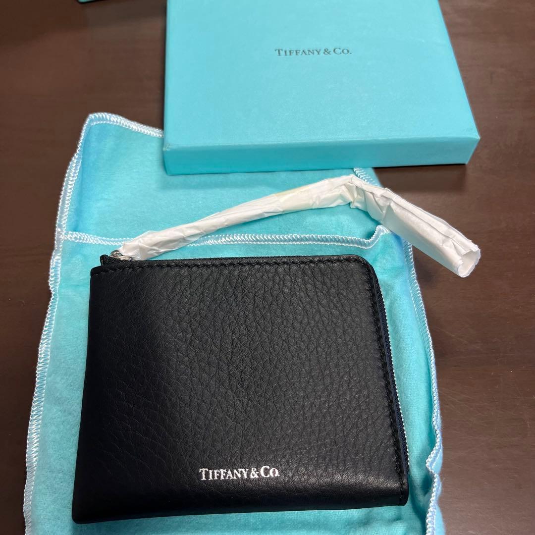 Tiffany & Co. ティファニーブラックレザー ケース　財布