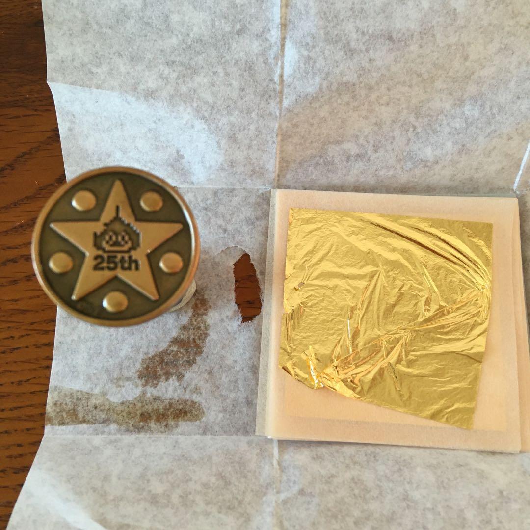 特製 24金 純金箔貼り仕上げ 1/1スケール ロトのしるし&ちいさなメダル