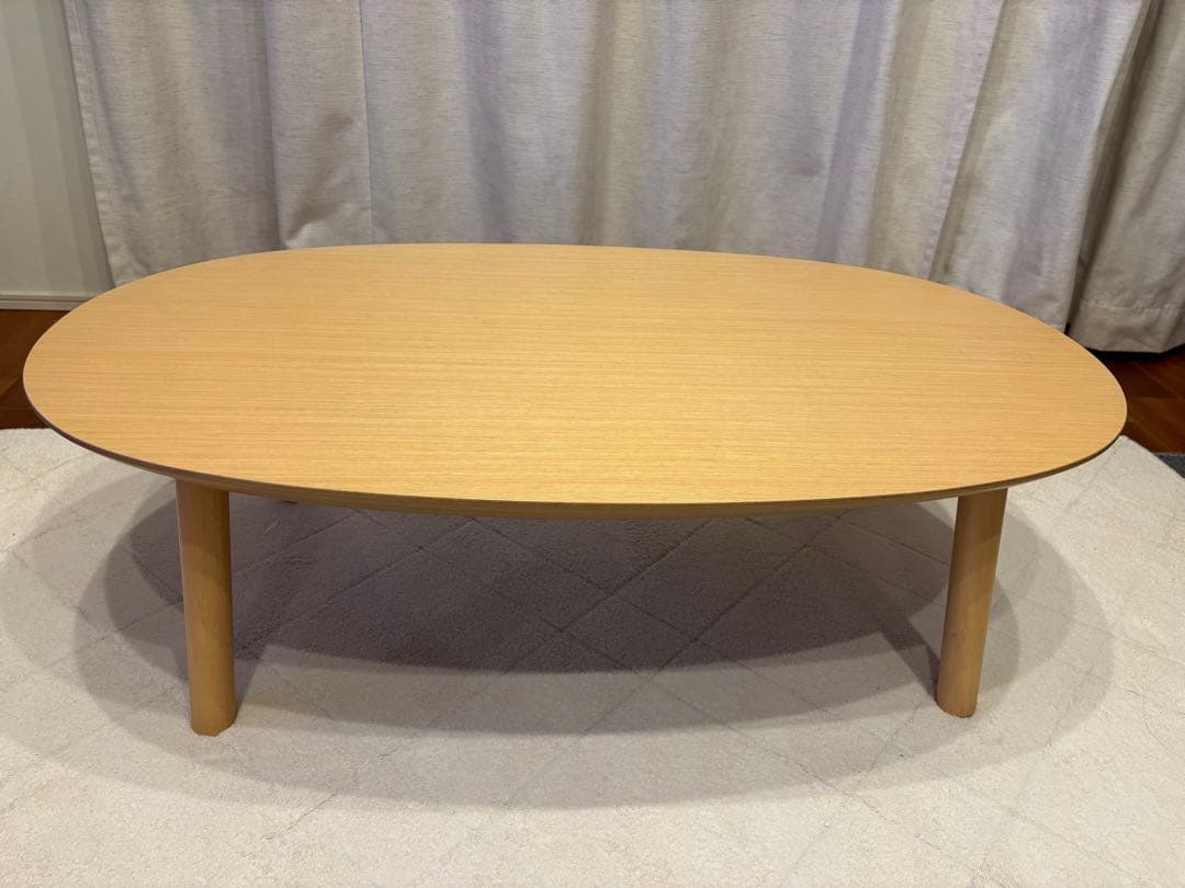 N*o様 無印良品　楕円こたつ 小 MJ-KDS2-N 110×62×35 cm Amazon | 無印良品 楕円こたつ ナチュラル 小 110×62×35cm MJ-KDS2-N