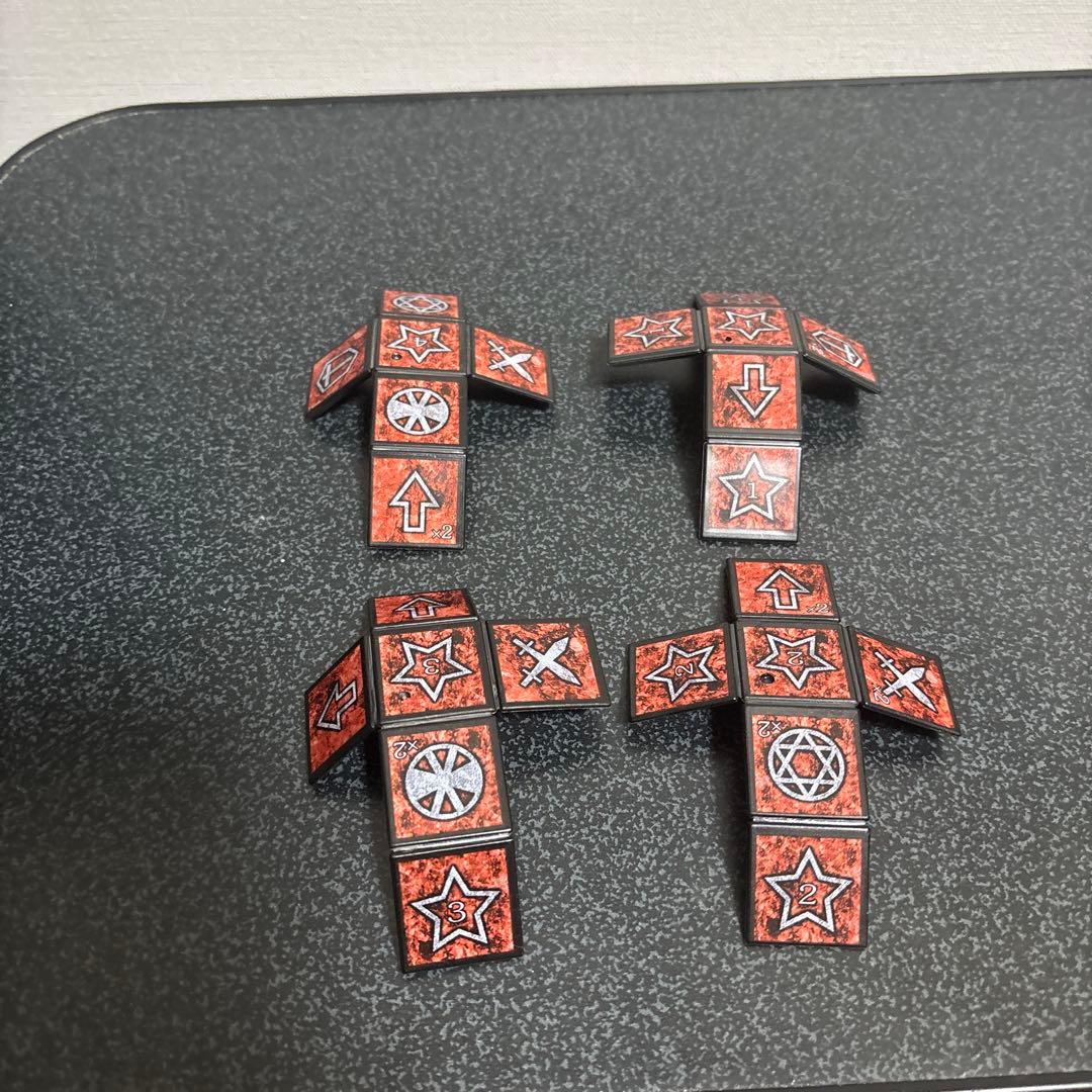 (傷あり、説明書無し、一体破損)ダンジョンダイスモンスターズスターターセット