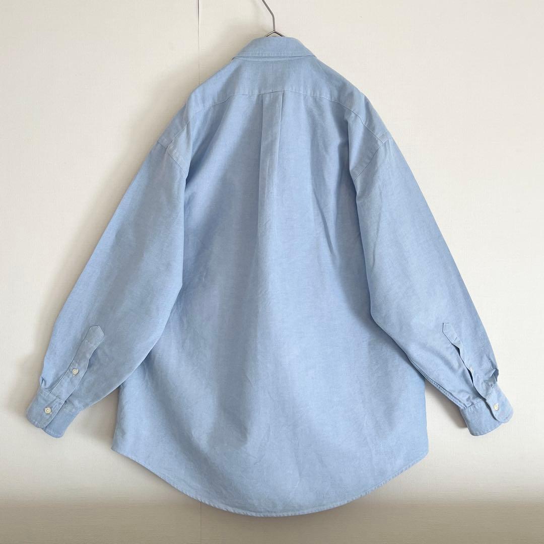 超レア◇未使用級◇現行QR裾ポニー】ラルフローレンBDシャツ◇サックス