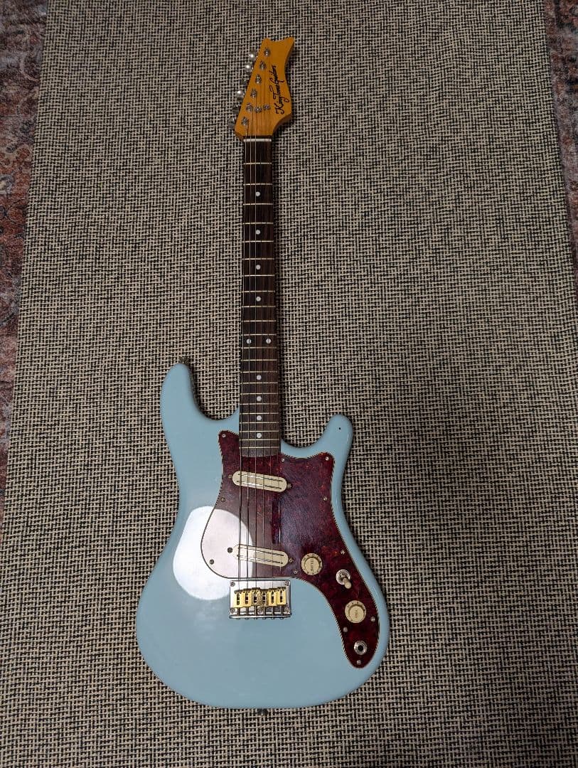 ギター King Tone Guitar STS1E 国産ショートスケールエレキギター キングトーンSTS1Eアイスブルー