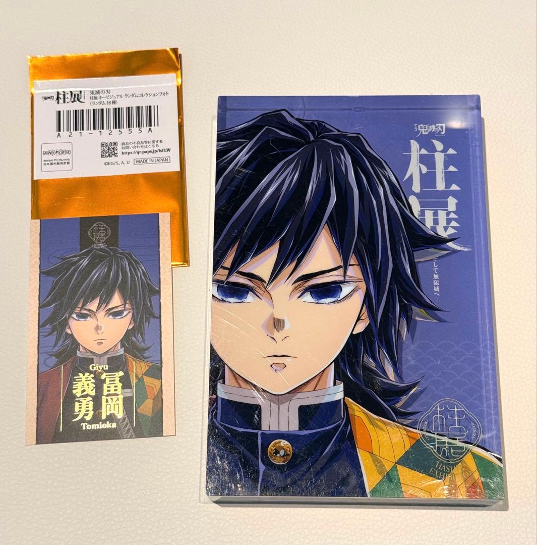 2点セット　鬼滅の刃 柱展 二層アクリルブロック コレクションフォト カード