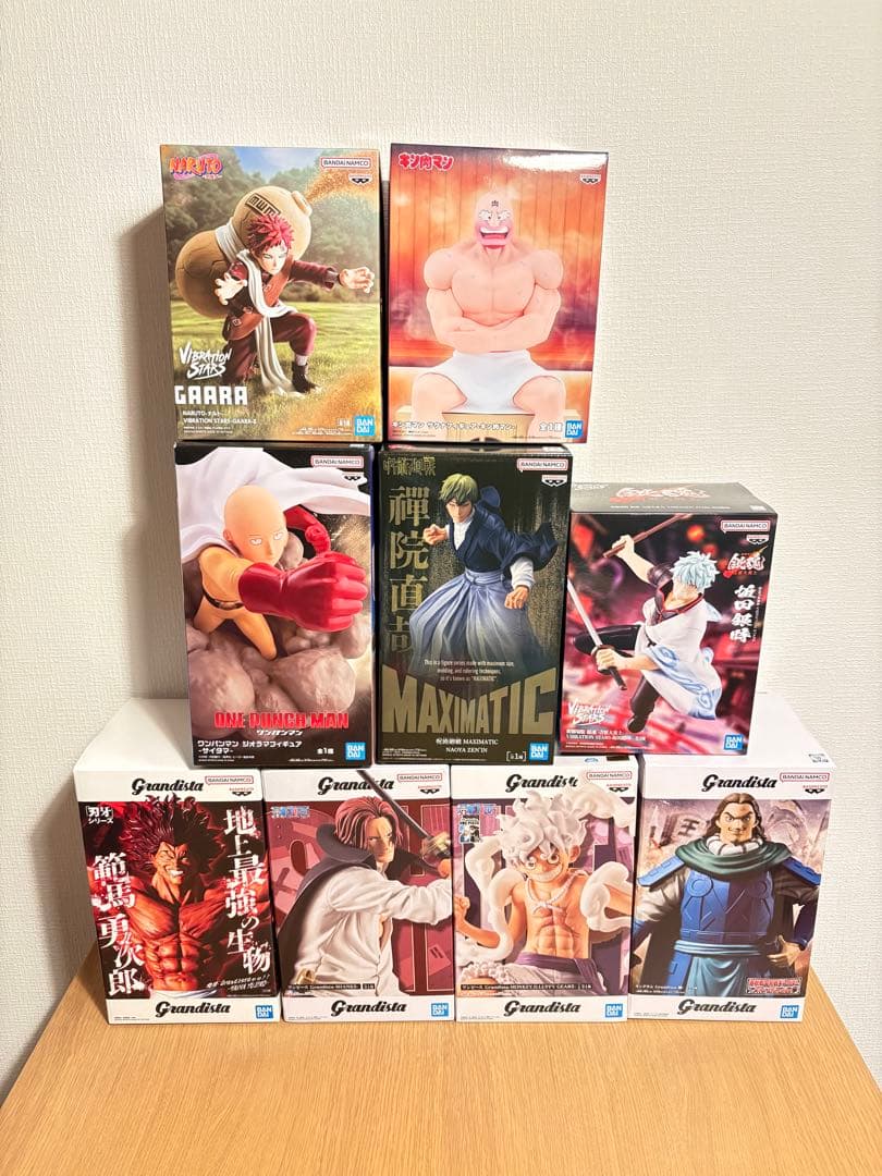 最新プライズ9点まとめ売り　呪術廻戦　キングダム　ワンピース　銀魂　刃牙