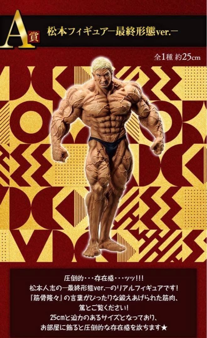 松本フィギュア 最終形態ver. 一番くじ　A賞　ガキ使　未開封 一番くじ 松本フィギュア 最終形態ver. A賞 ガキの使いやあらへんで