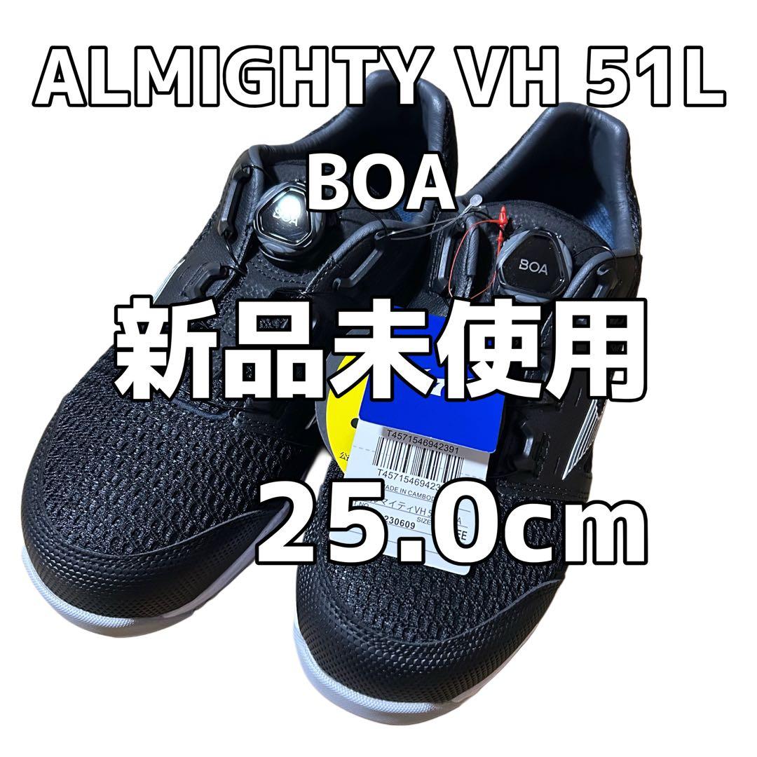 新品　未使用　ミズノ ALMIGHTY VH 51L BOA 25.0cm