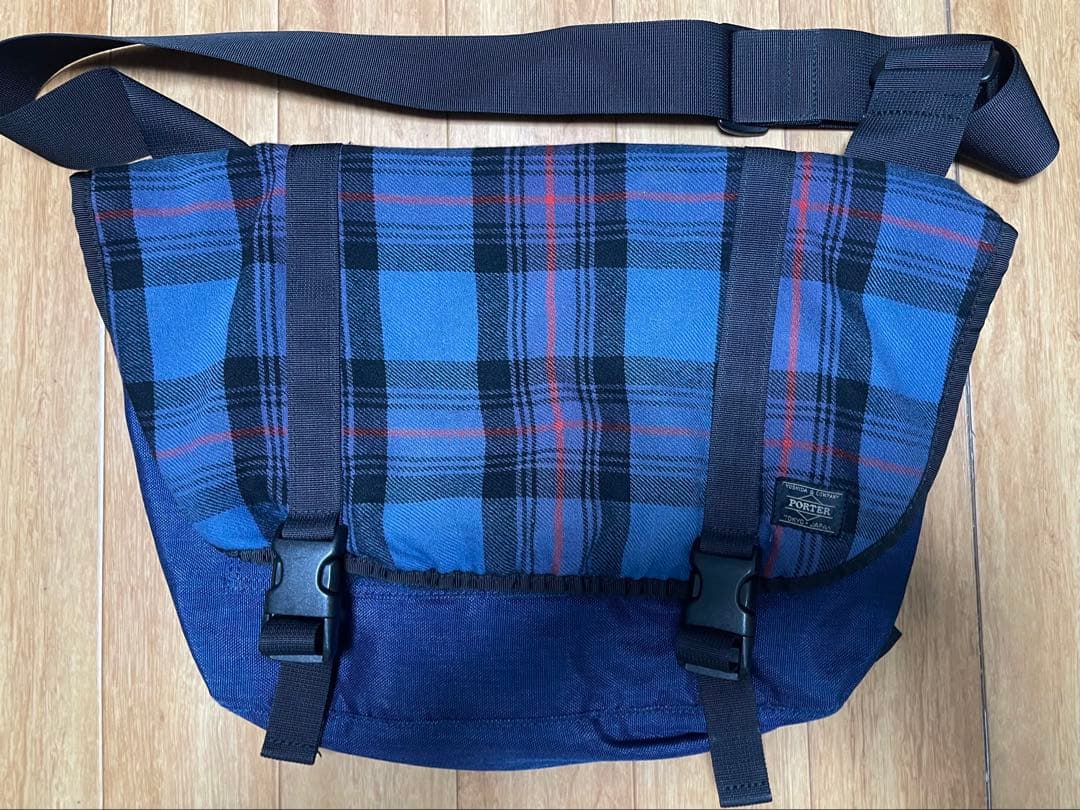 HEADPORTER　エリオットタータン　メッセンジャー　ショルダー　バック