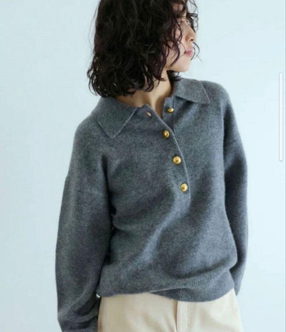 【美品】ADAM ET ROPE' FEMME ポロシャツニットプルオーバー