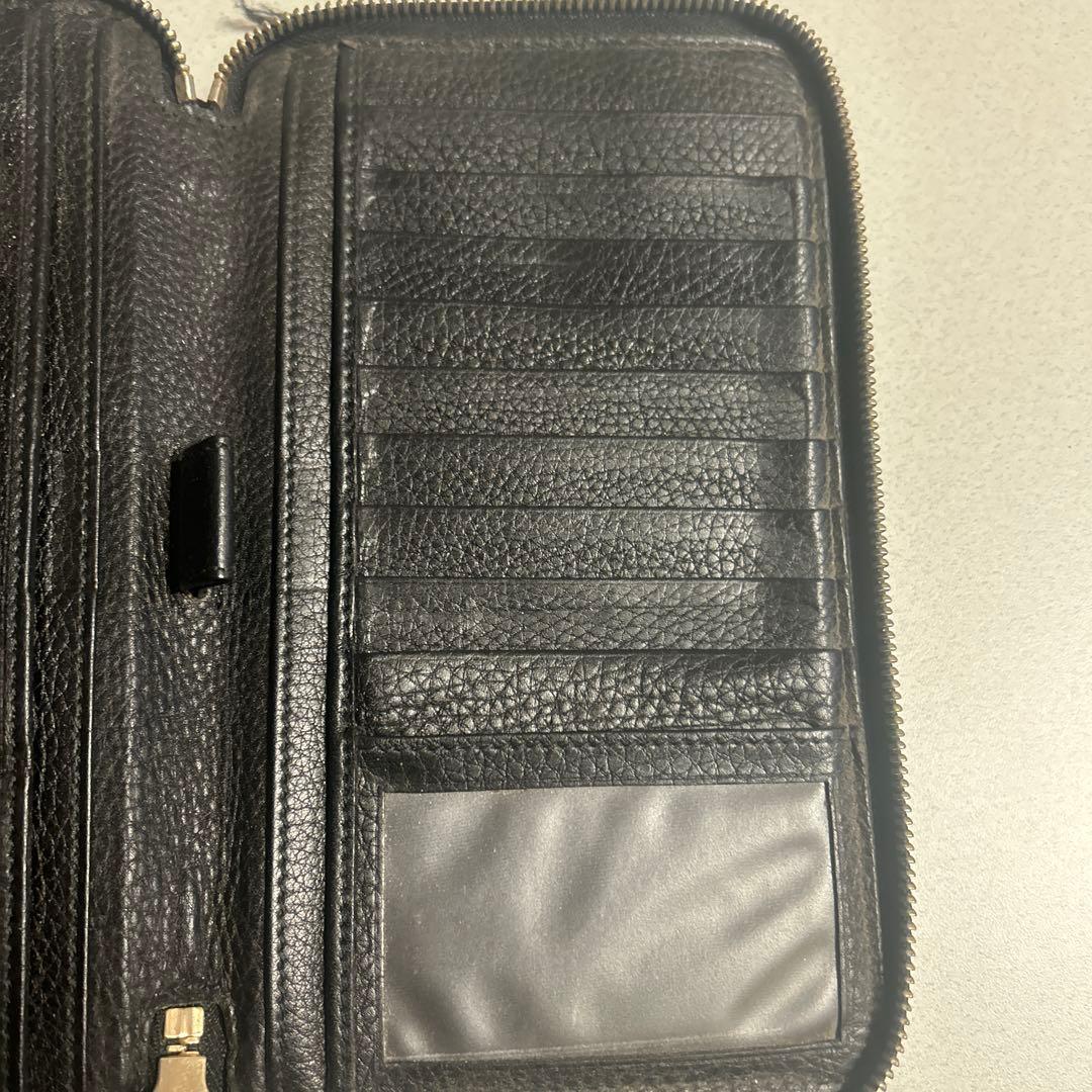 黒*霧様 グッチ 長財布 ダブルファスナー ソーホー トラベルケース早い