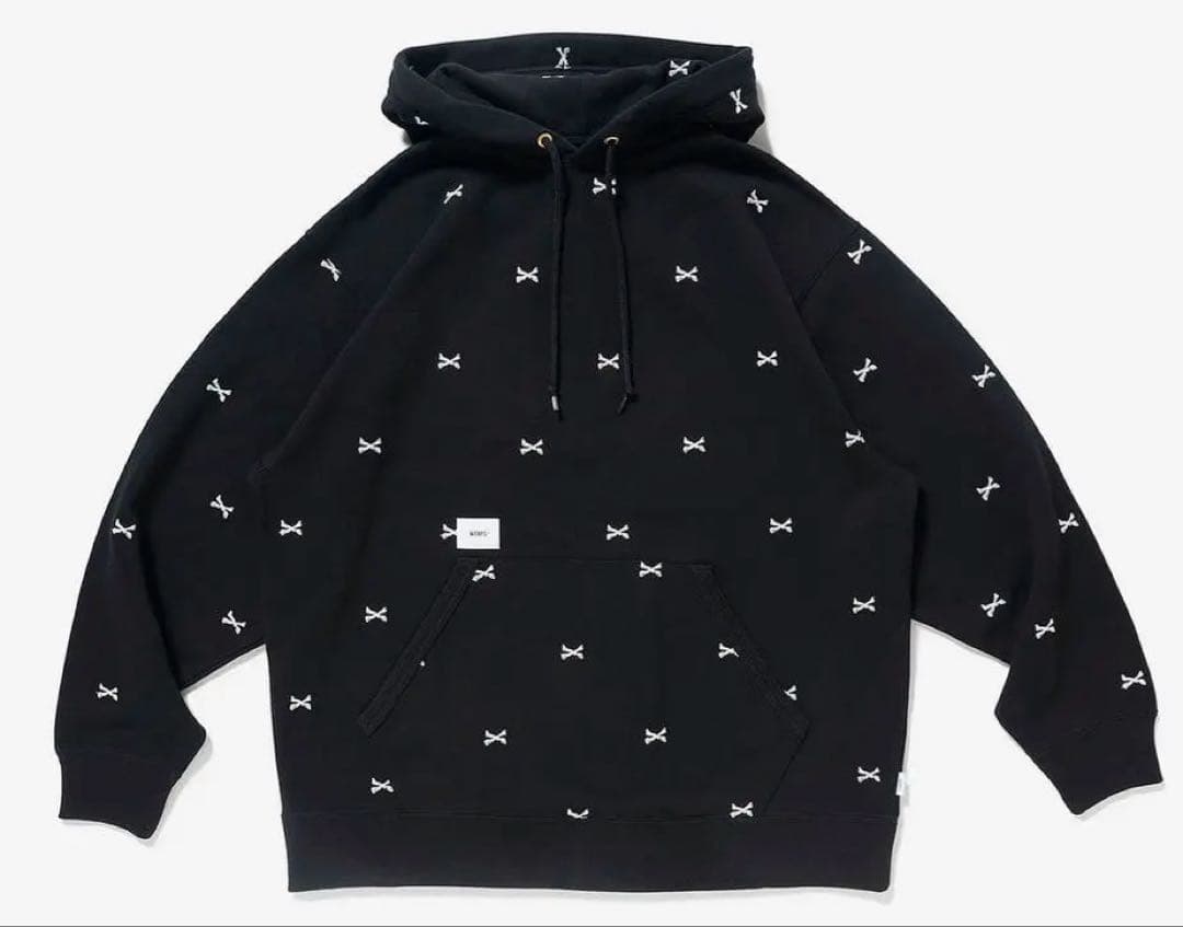 WTAPS クロスボーン刺繍 プルオーバーパーカー サイズ01 WTAPS（ダブルタップス） WTAPS 22AW X3.0 HOODY クロスボーン プル